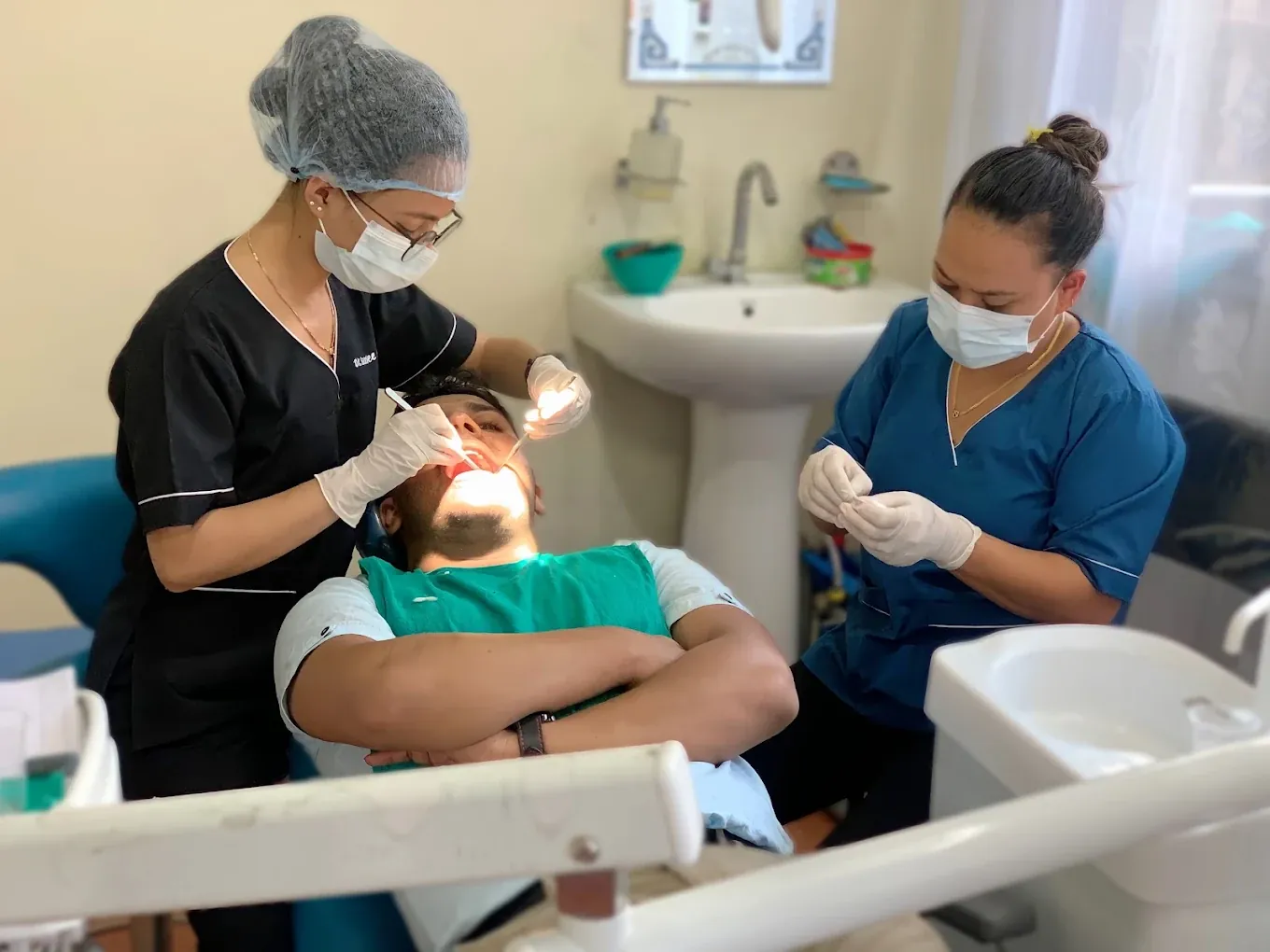 Dental treatment room and chair at Gurjudhara Dental Care, Chandragiri-12, Kathmandu